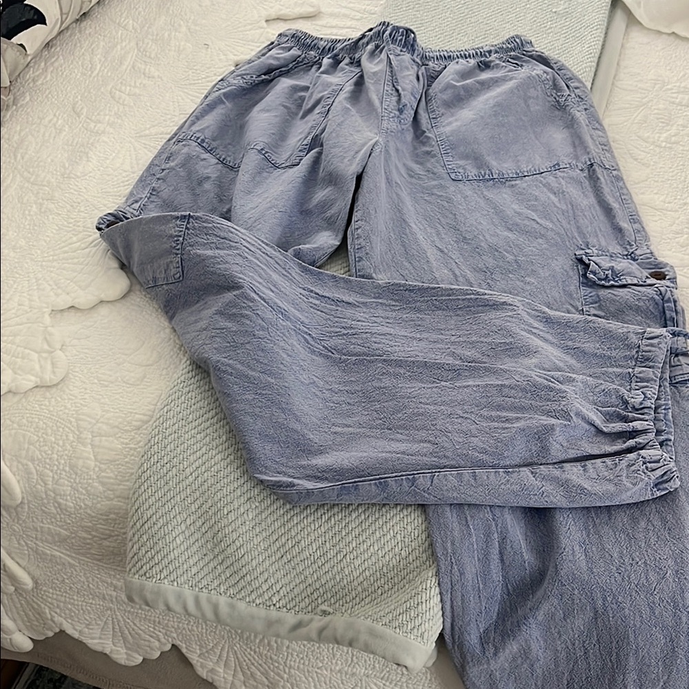 Casual Blue Women's Pants